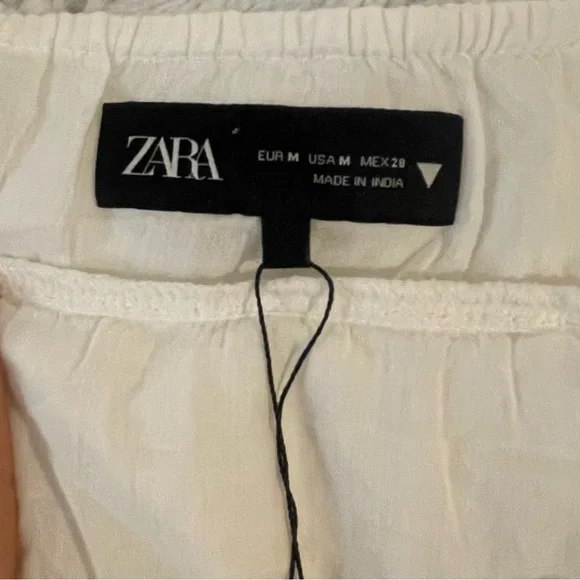 NWT Zara cropped linen shirt - Picture 6 of 9